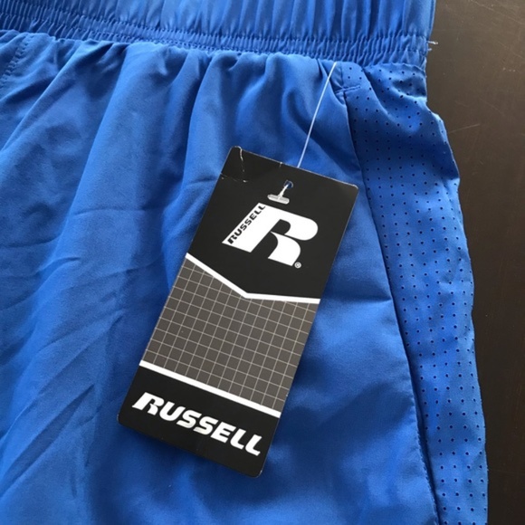Russell Athletic Shorts Nwt Mens Athletic Blue 9 Short W Brief